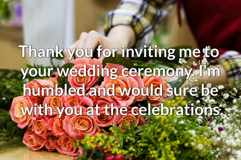 30 Thank You for The Wedding Invitation Quotes