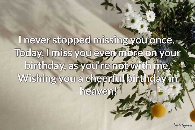 20 Deceased Loved Ones Birthday Quotes