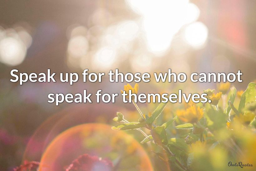 30 Encouraging Sayings and Quotes About Speaking Up