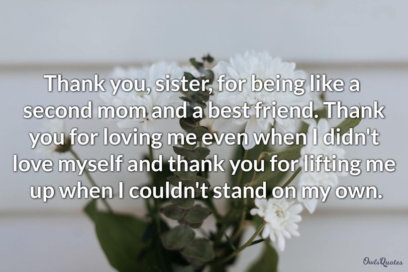 30 Sweet Thank-you Messages for Sisters