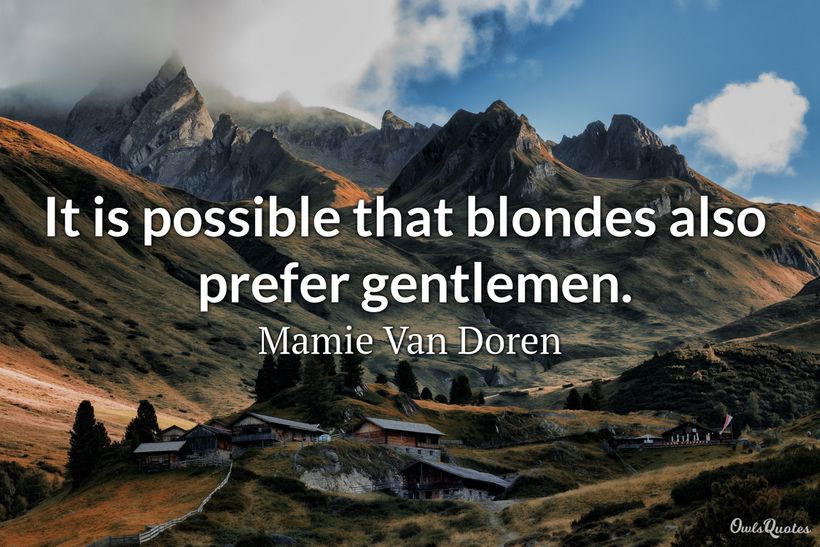 30 Blonde Quotes and Sayings