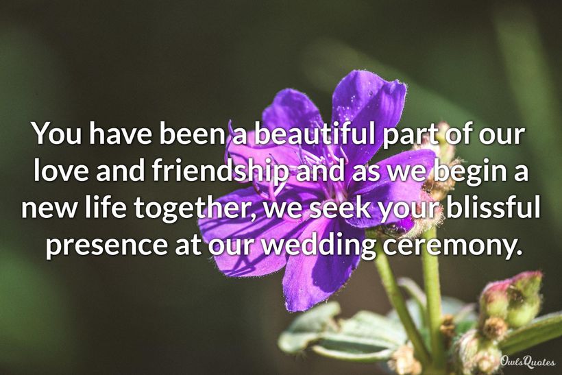 30 Short But Sweet Wedding Invitation Messages