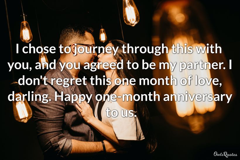 30 One-month Anniversary Quotes