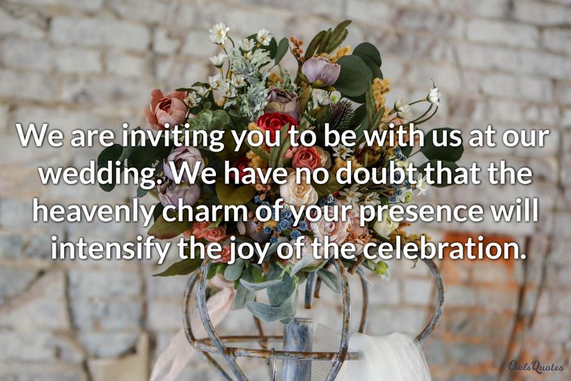 30 Short But Sweet Wedding Invitation Messages