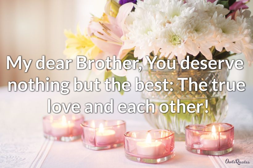 30 Wedding Day Wishes to Brother