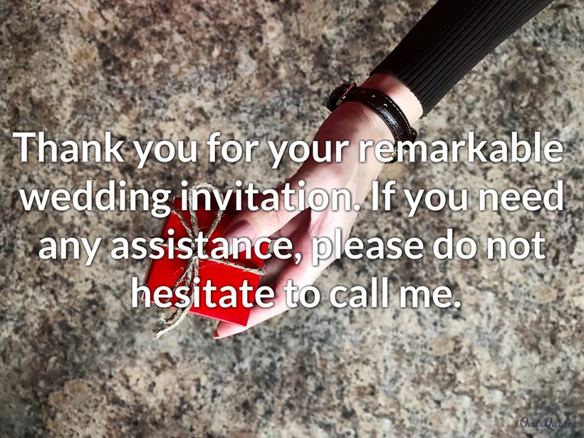 30 Thank You for The Wedding Invitation Quotes