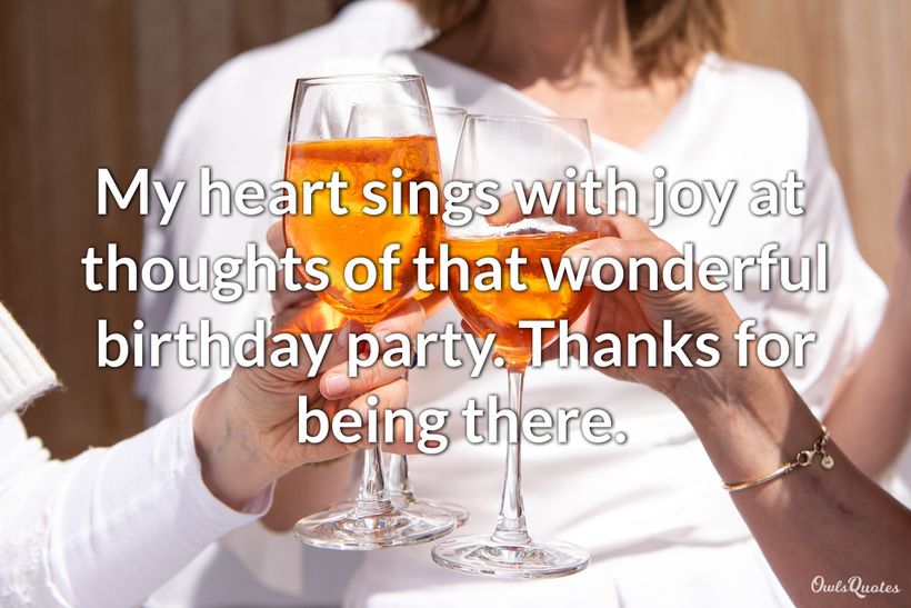 25 Messages To Say Thank You For Coming To My Birthday Party 