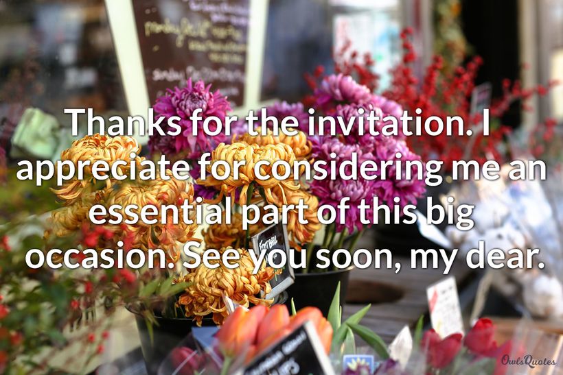 30 Thank You for The Wedding Invitation Quotes