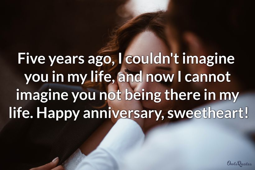 30 of the Best Five-year Anniversary Quotes for Him