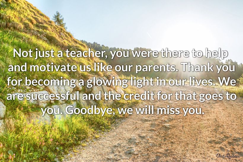 30 farewell quotes for teacher