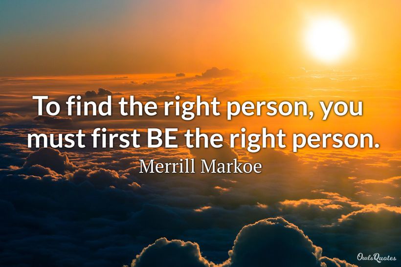 30 The Right Person Quotes