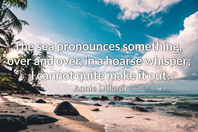 A calm sea view