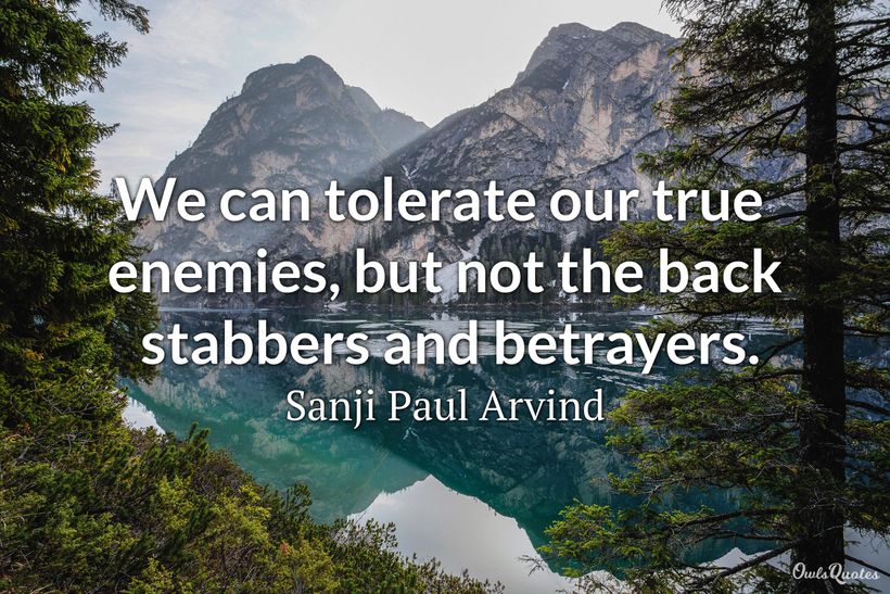 Top 25 Backstabbing Quotes